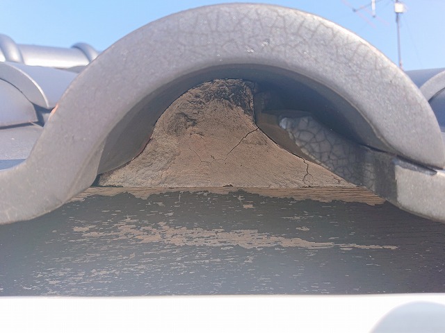 雀口の漆喰劣化に注意